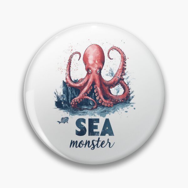 Item preview, Octopus Sea Monster designed and sold by AlchemyColor.