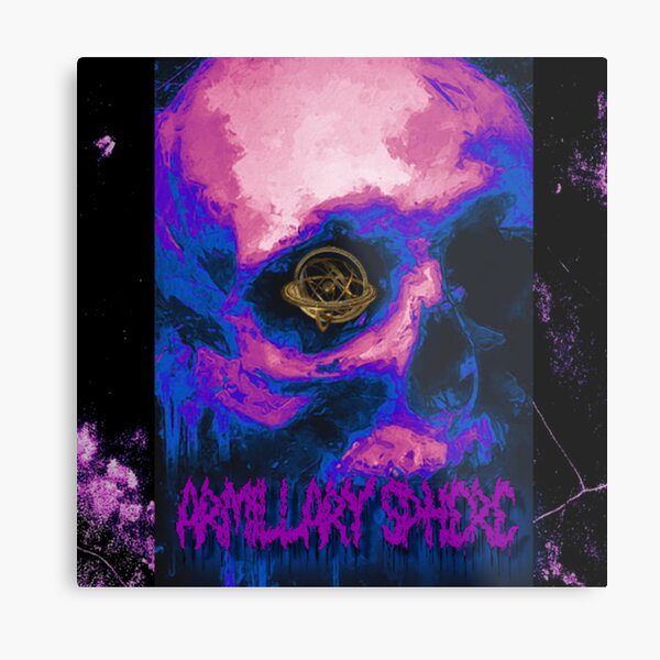 Aperçu de l'œuvre Sphère armillaire – Logo tête de mort créée et vendue par Armillary Sphere Studios.
