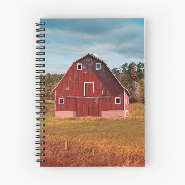 Item preview, Old Red Country Barn in Rustic Setting Under Blue Sky designed and sold by CountyKent.