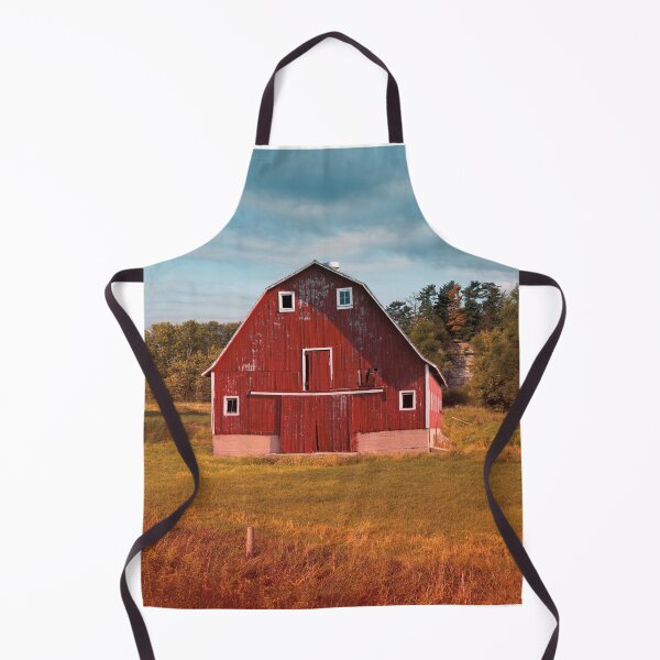 Item preview, Old Red Country Barn in Rustic Setting Under Blue Sky designed and sold by CountyKent.