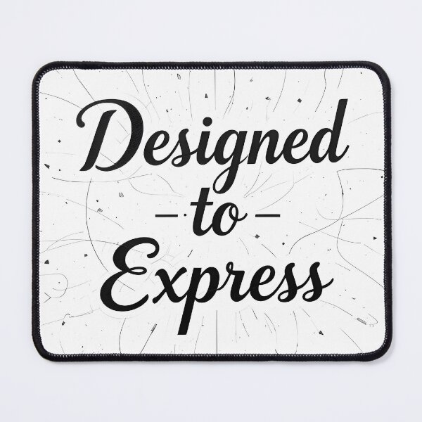 Item preview, Designed to Express – Minimalist Typography Tee designed and sold by BrushRushX.