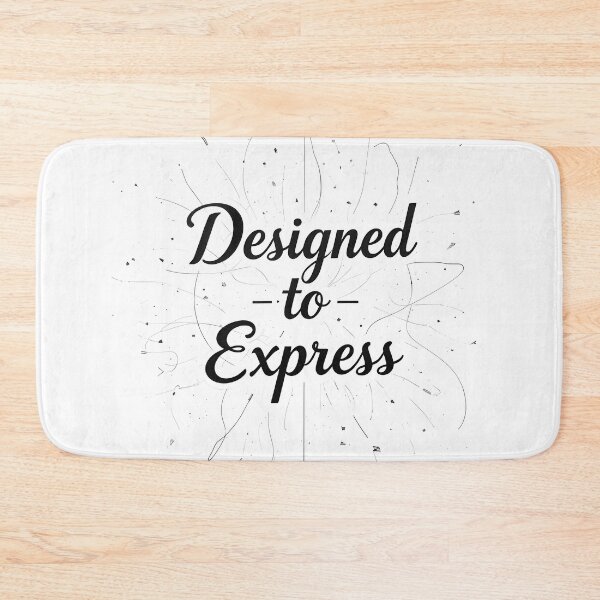 Item preview, Designed to Express – Minimalist Typography Tee designed and sold by BrushRushX.