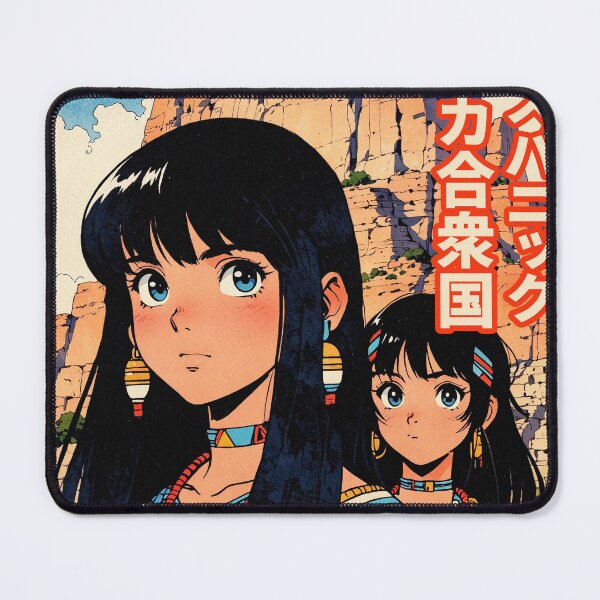 Item preview, Prehispanic United States Anasazi Culture Anime Girl 80s Retro Aesthetic Vintage Indigenous Design designed and sold by onlyanimevibes.