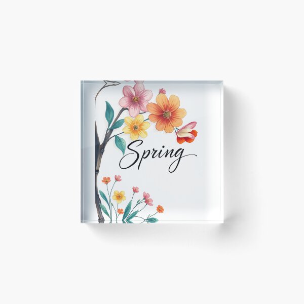 Item preview, Spring flowers and butterfly designed and sold by Dutch-Stone.