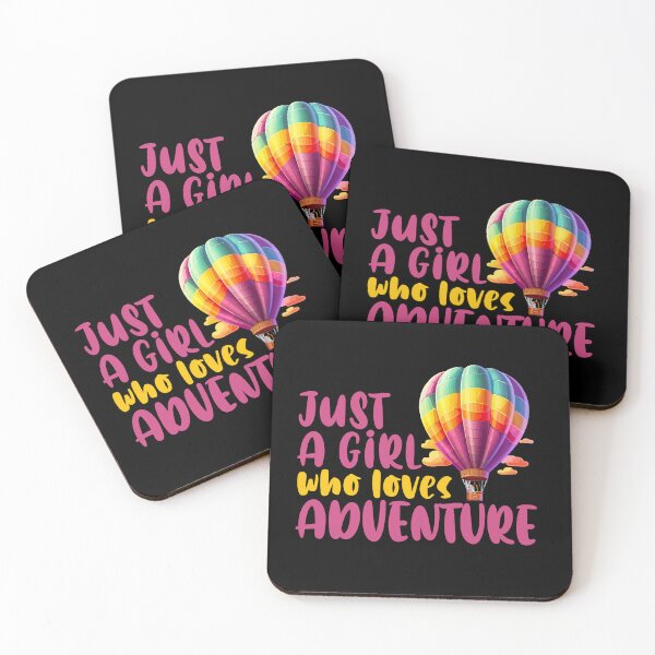 Item preview, Just A Girl Who Loves Adventure, Hot Air Balloon Ride | designed and sold by Lotta Luxxa Lifestyle.