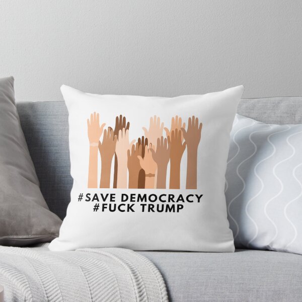 Item preview, fuck donald trump, fuck trump american flag, save democracy, vote blue, joe biden, donald trump designed and sold by GaliaTati.