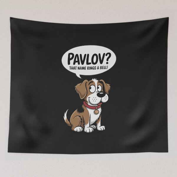Item preview, Pavlov’s Dog, “That Name Rings a Bell,” Funny Science Pun, Gift for Psych & Dog Lovers designed and sold by Sir Meow Meow.