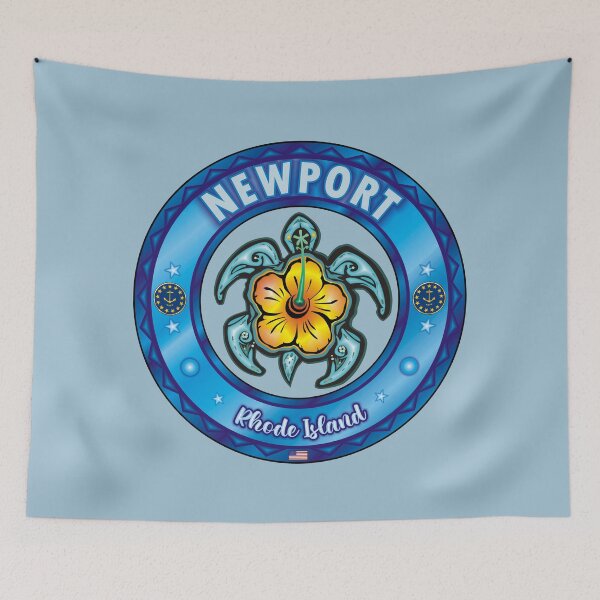 Item preview, Newport Rhode Island sea turtle hibiscus designed and sold by studioss76.
