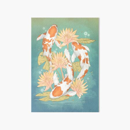 Vista previa del artículo con la obra «Koi», diseñado y vendido por StudioEli.