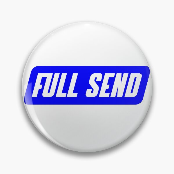 Item preview, Full Send Blue with White stroke designed and sold by NicolasBishop.