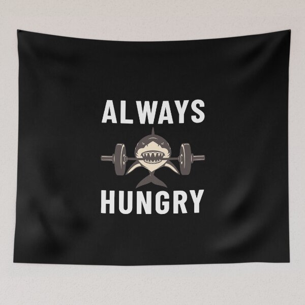 Item preview, Always hungry shark barbell designed and sold by MEMES-GER.