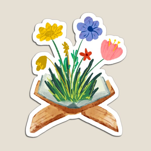 Item preview, Special open book flower sticker designed and sold by DesignPMG.
