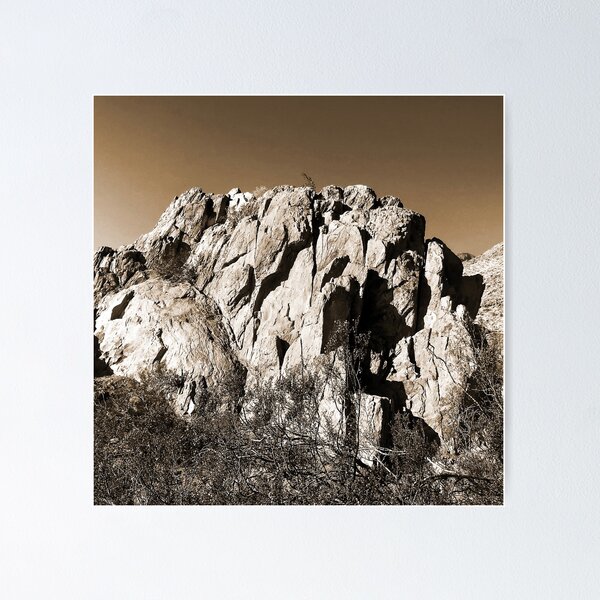 Item preview, Rugged Remote Cowboy Country Rock Mountains Photo Art  designed and sold by DEC02.
