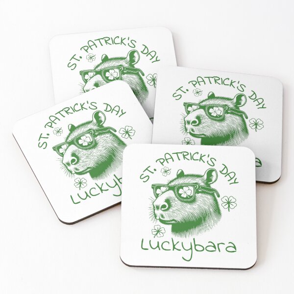 Item preview, ST. SPATRICK'S DAY - LUCKYBARA - CAPYBARA AND THE LUCKY CLOVERS designed and sold by justyna-s28.