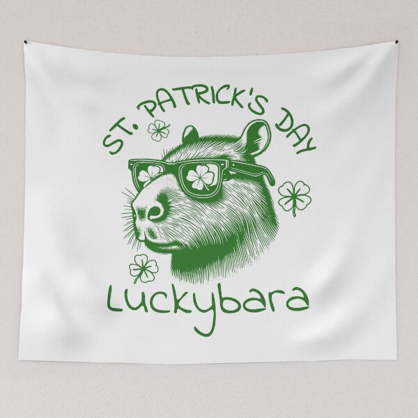 Item preview, ST. SPATRICK'S DAY - LUCKYBARA - CAPYBARA AND THE LUCKY CLOVERS designed and sold by justyna-s28.