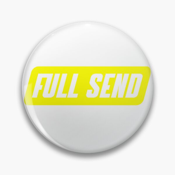 Item preview, Full Send Yellow with White stroke designed and sold by NicolasBishop.
