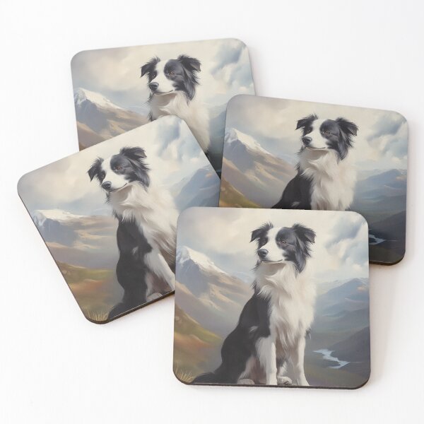 Item preview, Border Collie Mountain Portrait designed and sold by PetsArt.