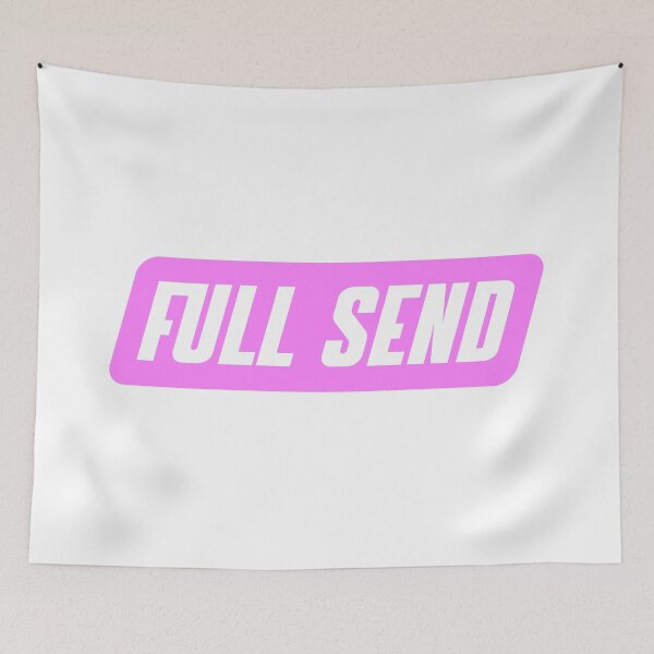 Item preview, Full Send Pink with White stroke designed and sold by NicolasBishop.