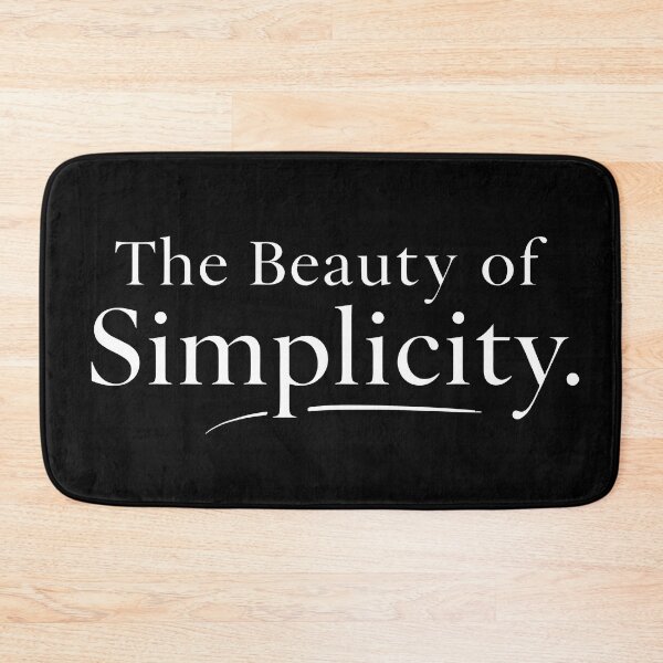 Item preview, The Beauty of Simplicity – Minimalist Typography Tee designed and sold by BrushRushX.