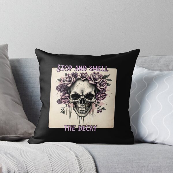 Item preview, Distressed Skull with Flowers designed and sold by Dino-Lune.