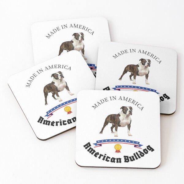 Aperçu de l'œuvre Bouledogue américain – Chiens d'Amérique créée et vendue par MasonsTshirts.