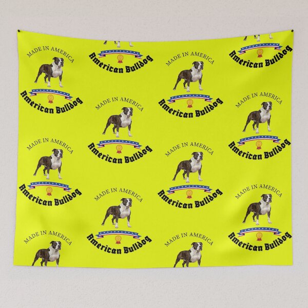 Aperçu de l'œuvre Bouledogue américain – Chiens d'Amérique créée et vendue par MasonsTshirts.