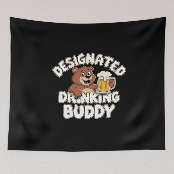 Item preview, Funny Beer Bear – Designated Drinking Buddy designed and sold by love3617.