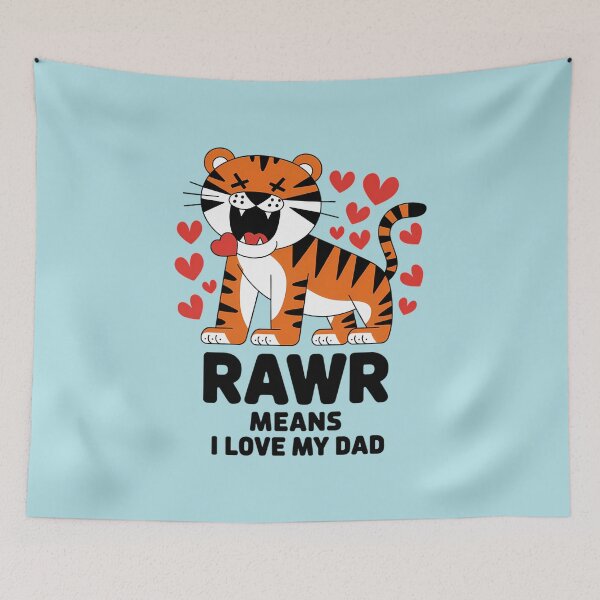 Item preview, Cute Tiger Dad Love Gift designed and sold by TeeGrit.