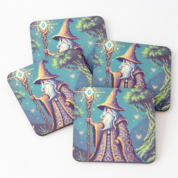 Item preview, A Wizard - 16 Bits designed and sold by DarkEchoDesigns.