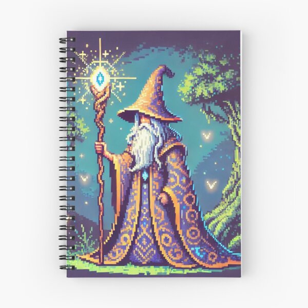 Item preview, A Wizard - 16 Bits designed and sold by DarkEchoDesigns.