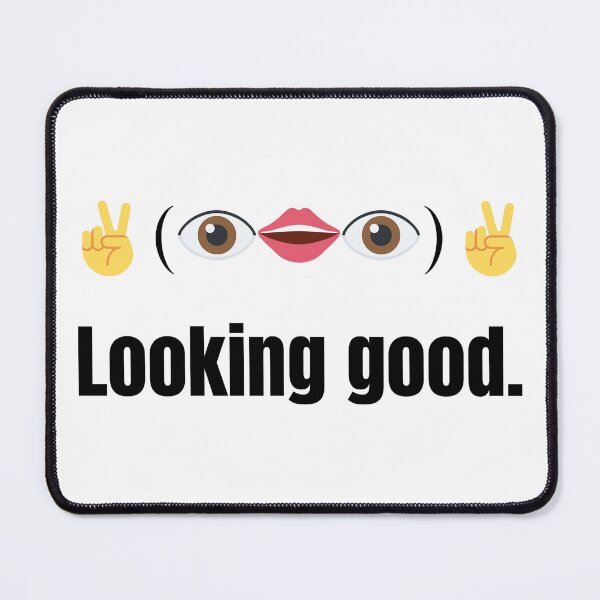 Item preview, Looking Good - Lenny Face - Black Letters designed and sold by BeWilDesigns.