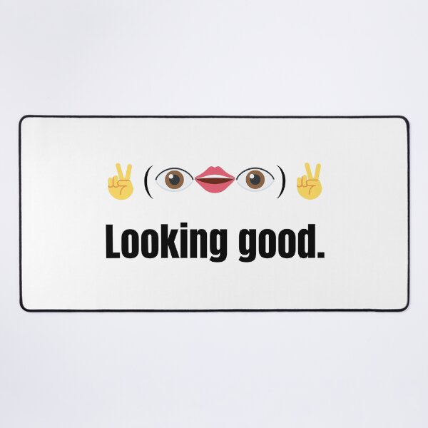 Item preview, Looking Good - Lenny Face - Black Letters designed and sold by BeWilDesigns.