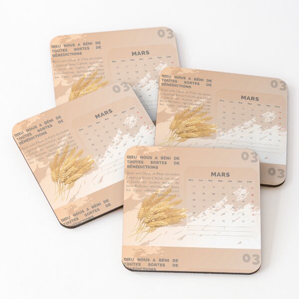 Item preview, 2025 calendar bible verse french designed and sold by vpalmyre.