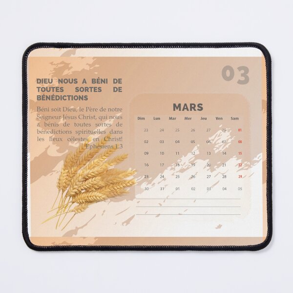 Item preview, 2025 calendar bible verse french designed and sold by vpalmyre.