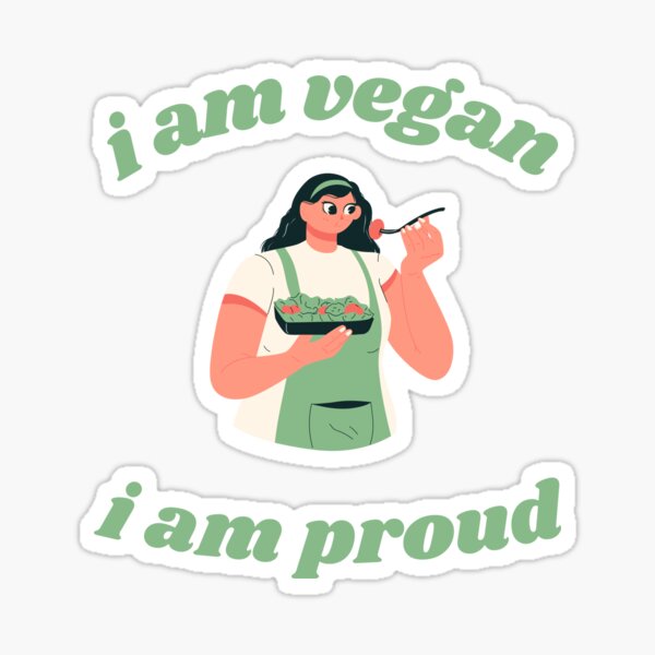 Vista previa del artículo con la obra « I’m vegan, I’m proud  Vegan Design», diseñado y vendido por Rayan950.
