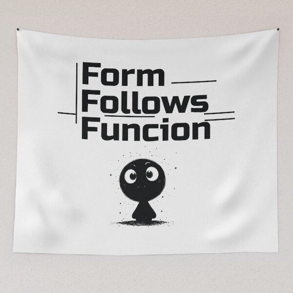 Item preview, Form Follows Function  - Modern Design Quote Shirt designed and sold by BrushRushX.