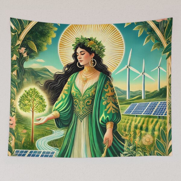 Item preview, The Green New Deal Portrait designed and sold by OtherworldlyIdeas.