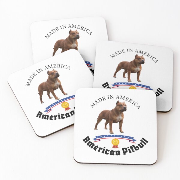 Aperçu de l'œuvre Pitbull américain – Chiens d'Amérique créée et vendue par MasonsTshirts.