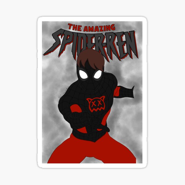 Vista previa del artículo con la obra «El sorprendente Spider-Ren», diseñado y vendido por Chlomo-gal.