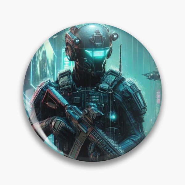 Item preview, Cyberpunk Security Patrol designed and sold by DarkEchoDesigns.