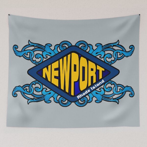 Item preview, Newport Rhode Island emblem retro sign designed and sold by studioss76.