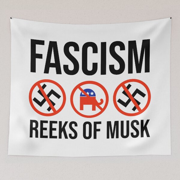Item preview, Fascism reeks of Musk designed and sold by Rachel the Artist .