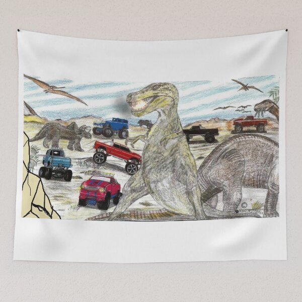 Item preview, DINOSAURS & 4X4'S !     Monsters !  & Monster Trucks ! designed and sold by Imagin8er.