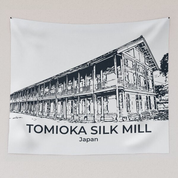 Item preview, Tomioka Silk Mill - Japan designed and sold by Lakeric Cityscapes.