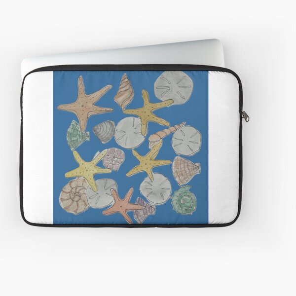 Artikel-Vorschau von Muscheln an der Küste in Blau, designt und verkauft von Whimsicalgirl.