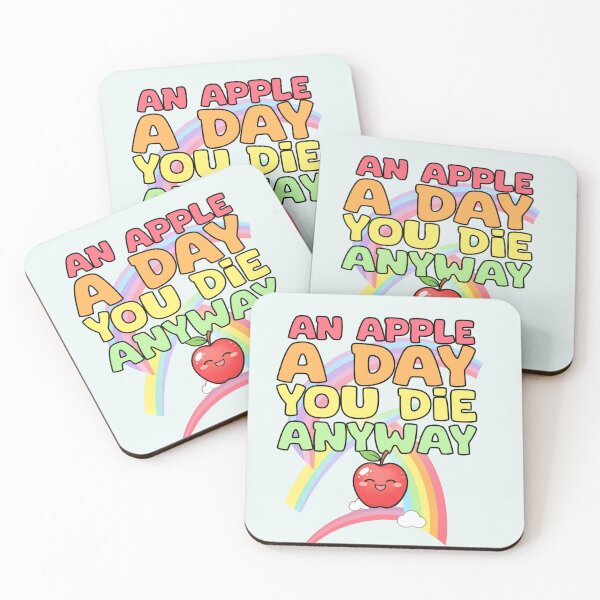 Item preview, "An Apple a Day… You Die Anyway! designed and sold by La Loca.