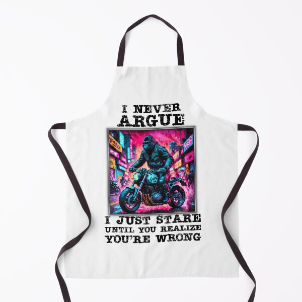 Item preview, "I NEVER ARGUE" Funny Gorilla quote. designed and sold by Drone-tees.