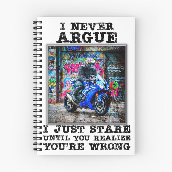 Item preview, "I NEVER ARGUE" Funny Gorilla quote. designed and sold by Drone-tees.