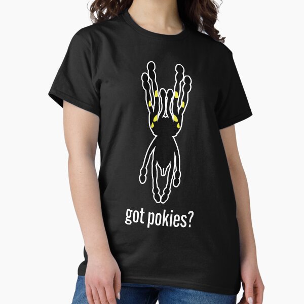 Item preview, Got Pokies? Poecilotheria design with warning colors designed and sold by Wild and Whiskered.