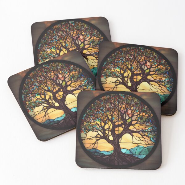 Item preview, Tree of Life in Stained Glass designed and sold by RedHandedOD.